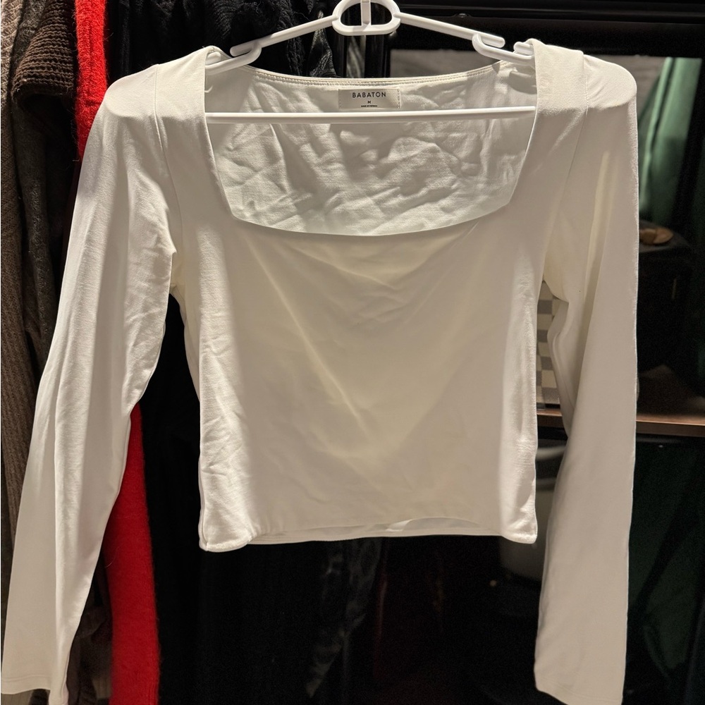 Babaton Cream Long Sleeve Tee